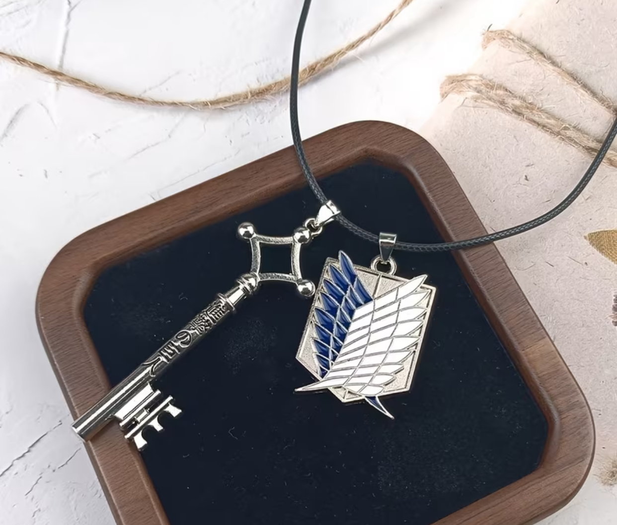 Scout Regiment Wings & Key Necklace