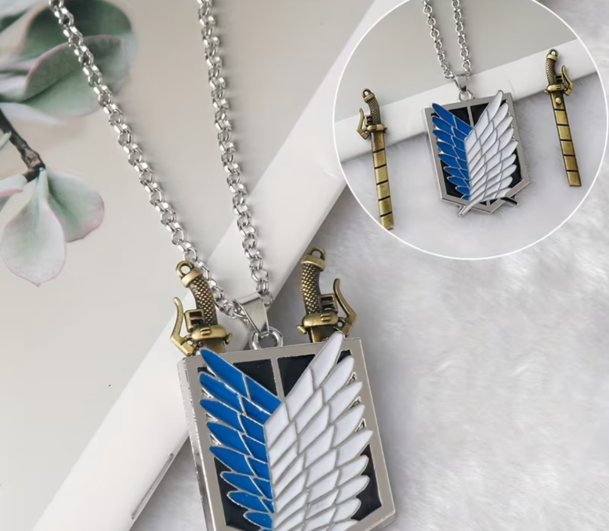 Scout Regiment Wings & Blades Necklace