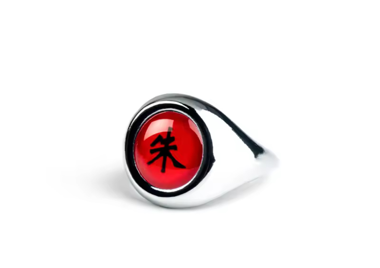 Red Kanji Signet Ring