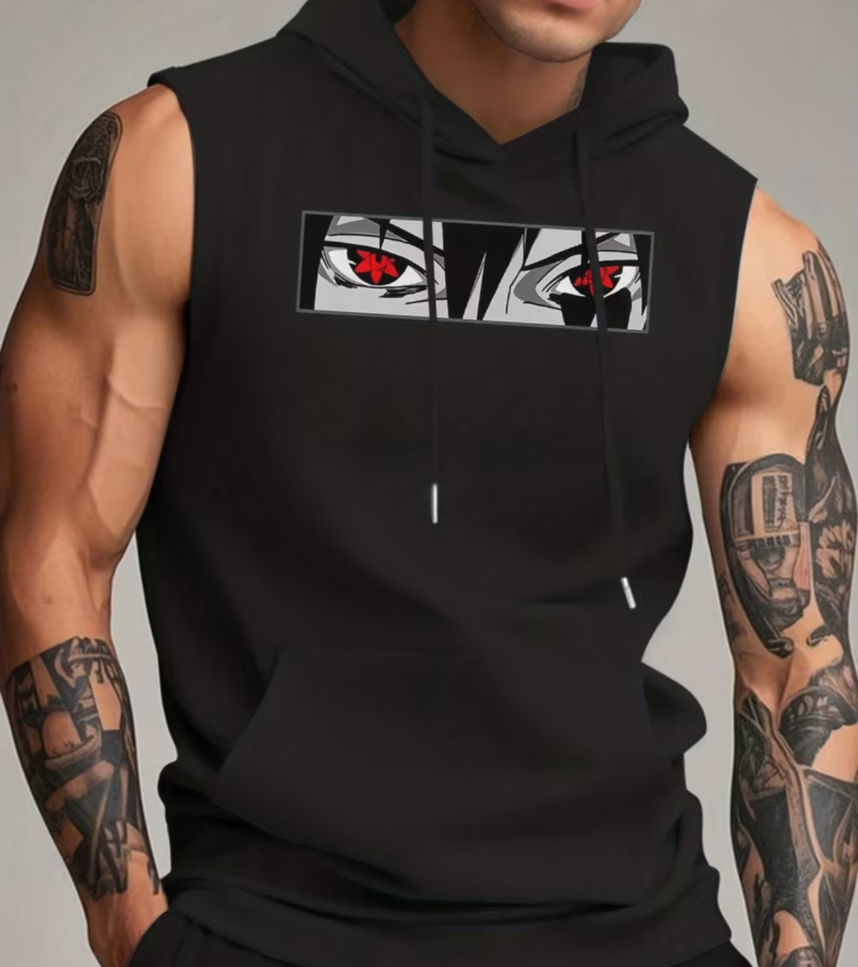 Itachi Eyes Sleeveless Hoodie