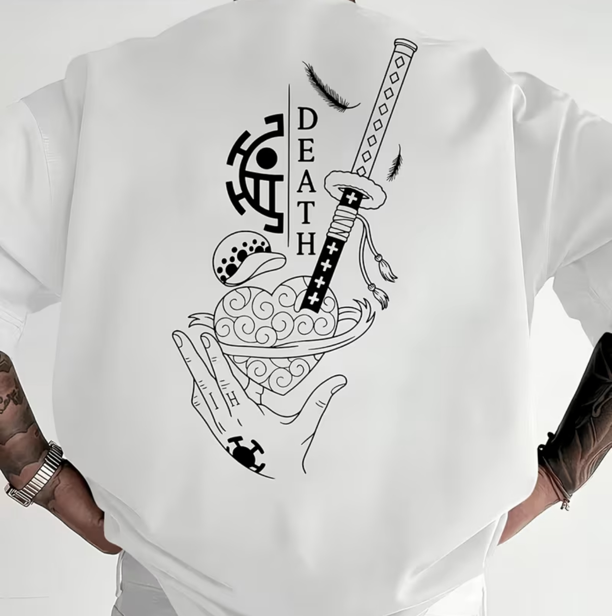 One Piece "Death" Back Print Tee