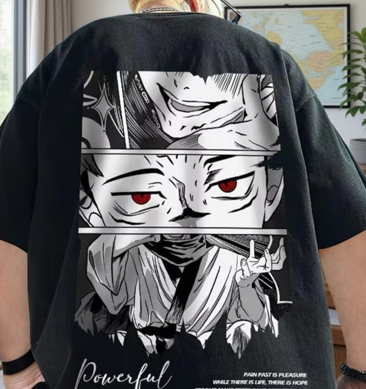 "Powerful" Manga Panel Tee