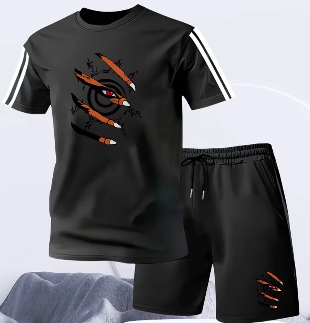 Sharingan Claw Tee & Shorts Set