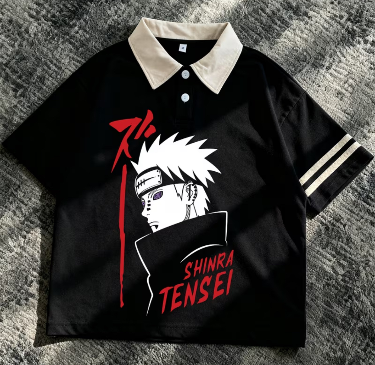 "Shinra Tensei" Pain Collared Polo