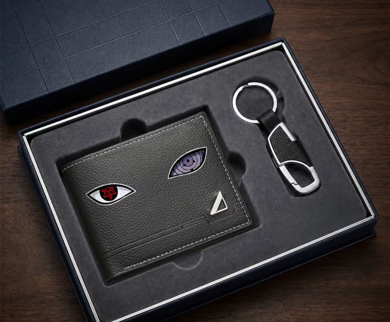 Sharingan Eyes Wallet & Keychain Gift Set