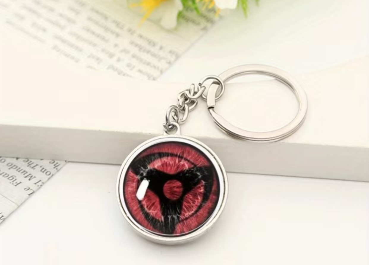 Sharingan Eye Glass Keychain