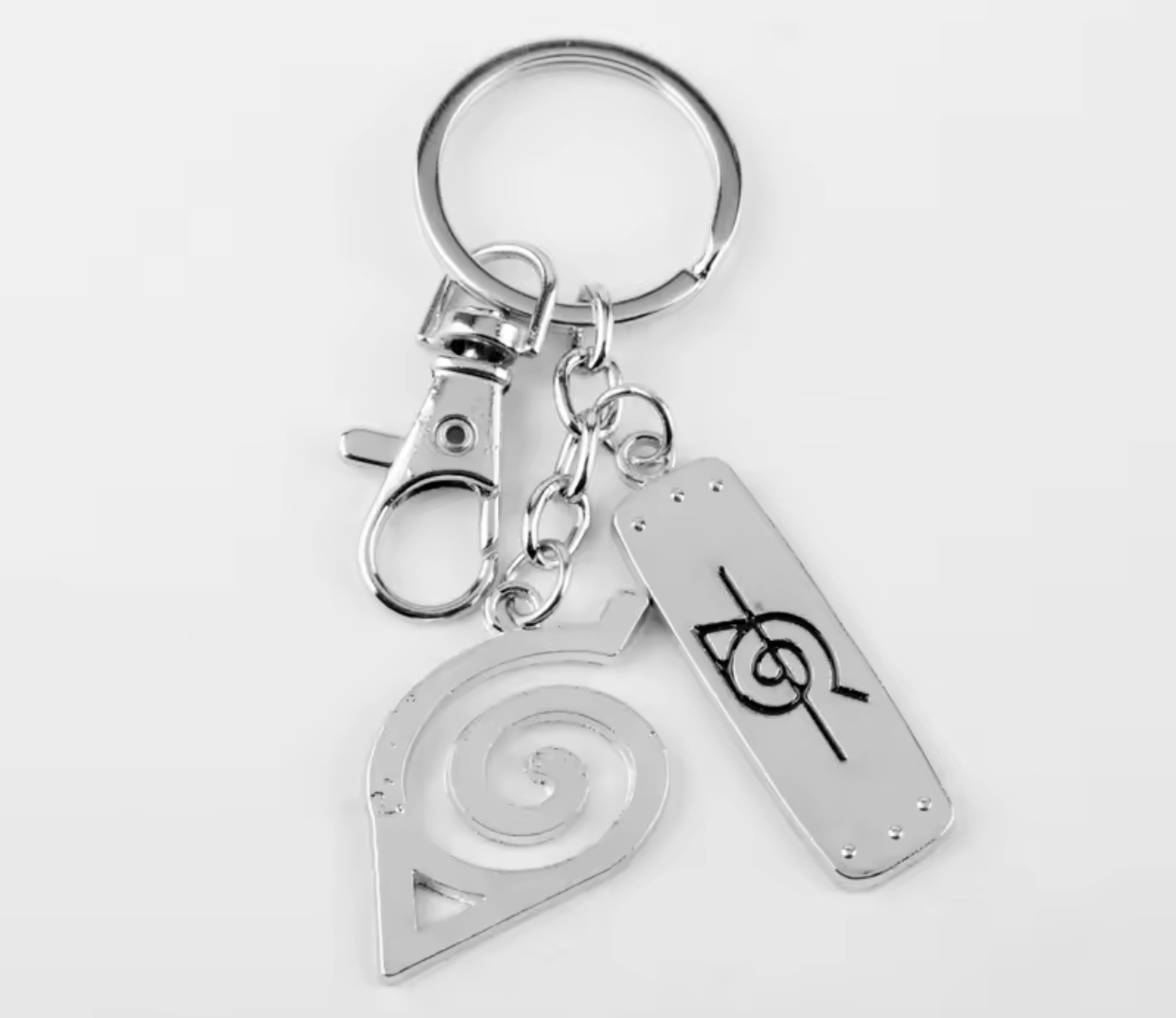 Konoha Leaf & Root Tag Keychain
