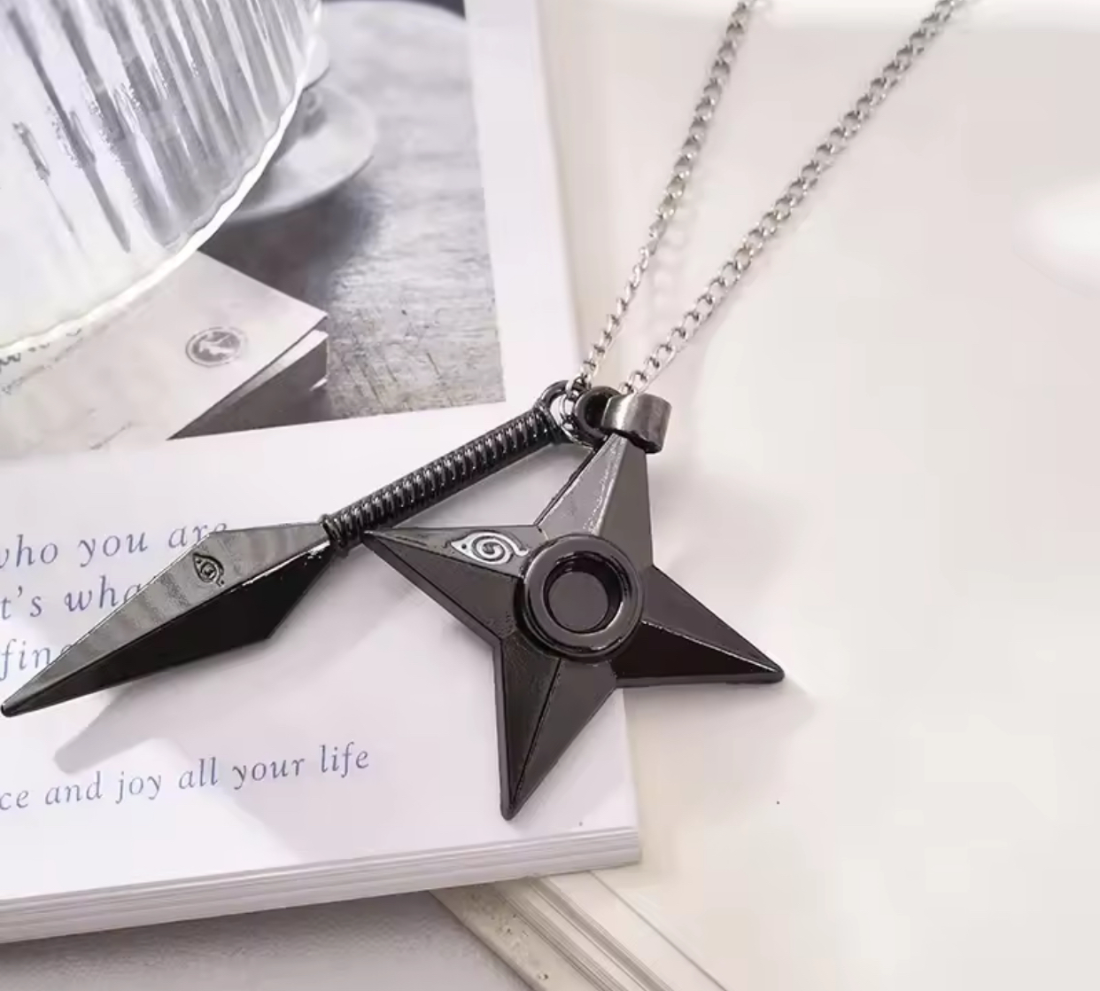 Konoha Kunai Ring Necklace