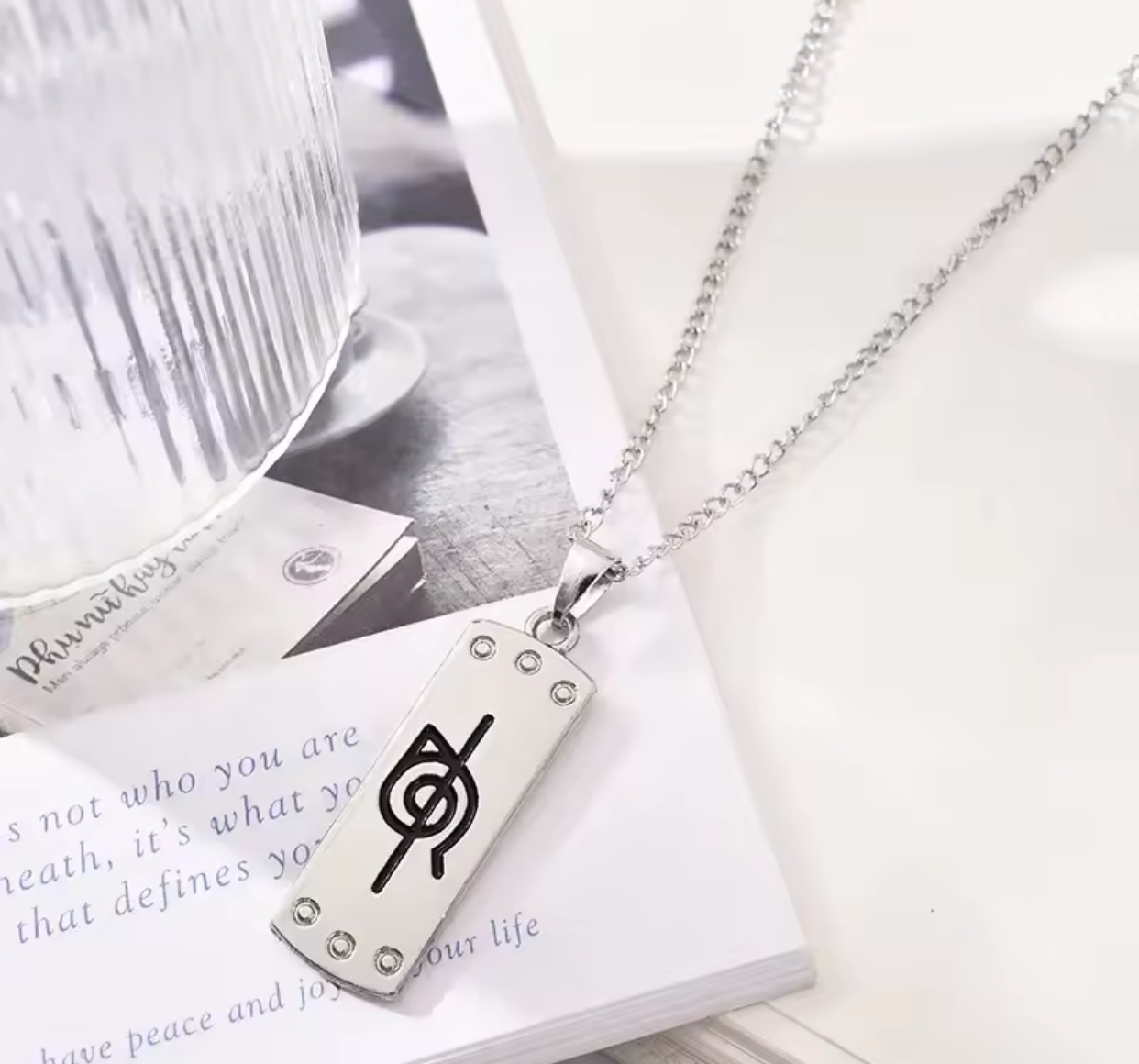 Rogue Leaf Tag Necklace