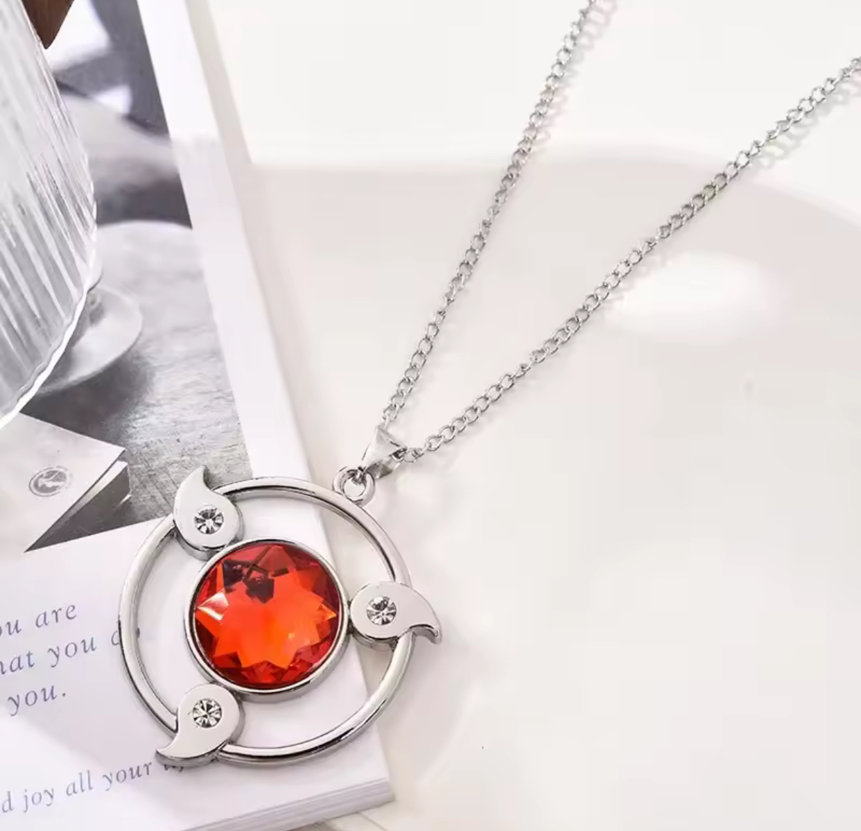 Sharingan Tomoe Gem Necklace