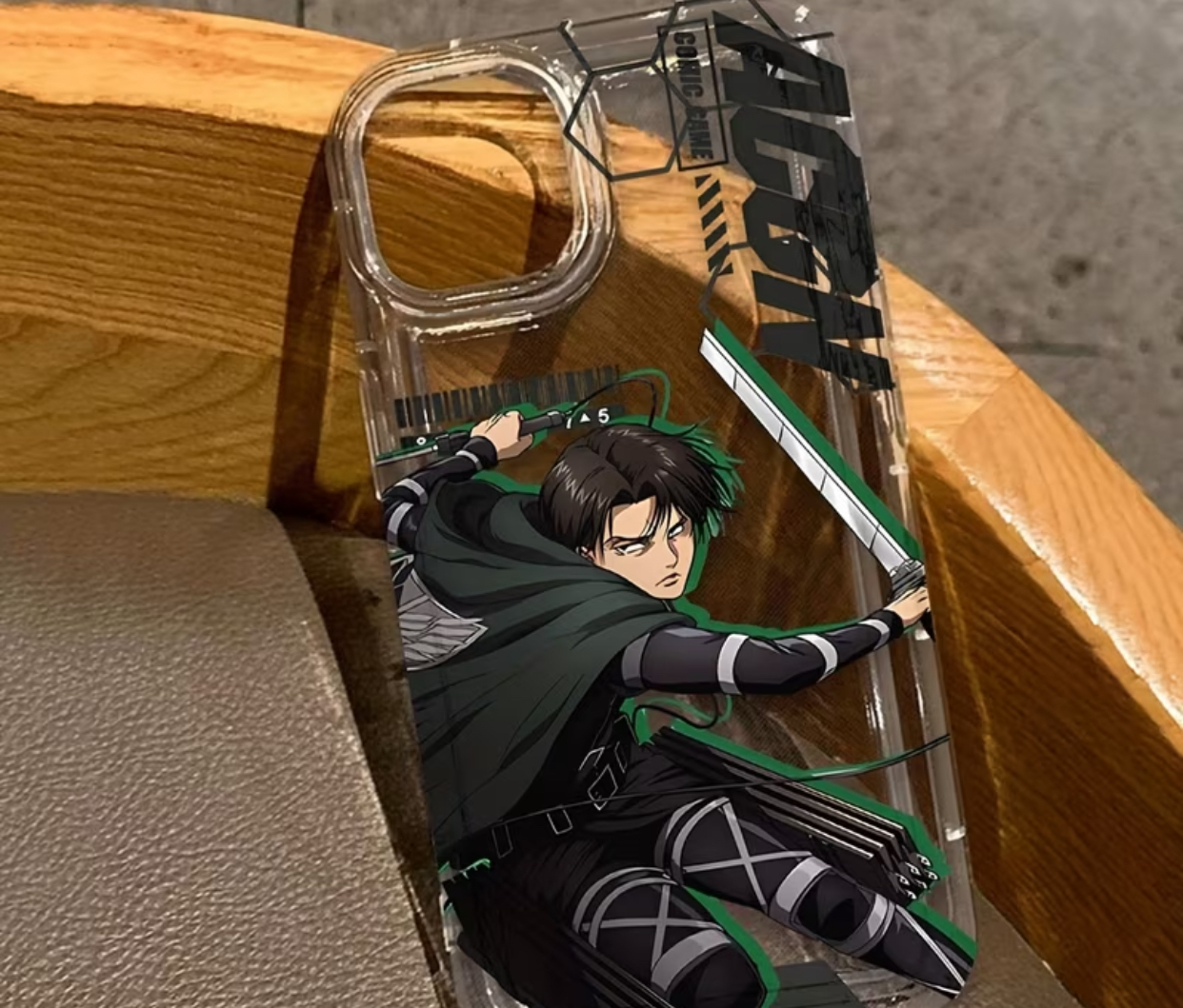 Levi Ackerman Clear AOT Case