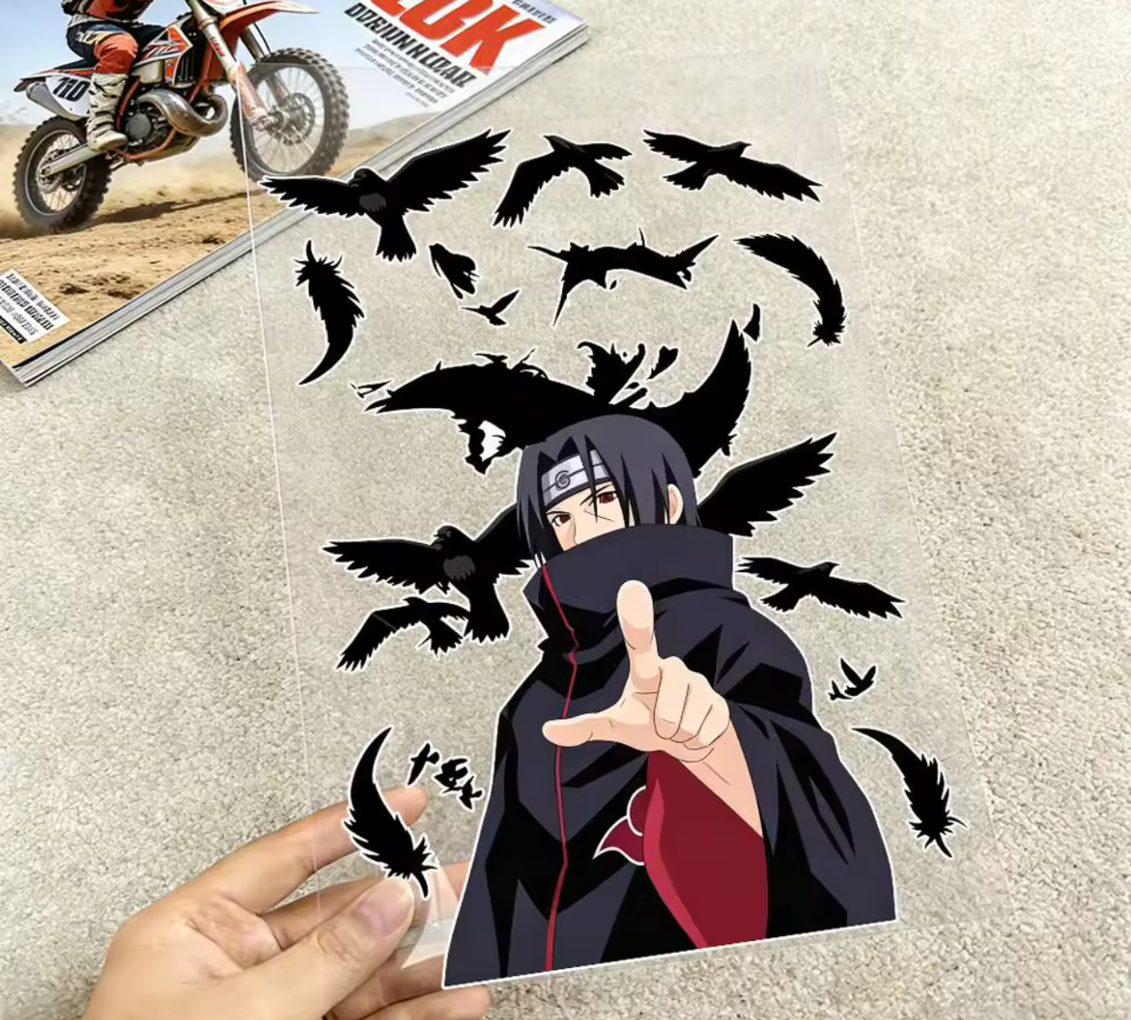 Itachi Crows Acrylic Sticker