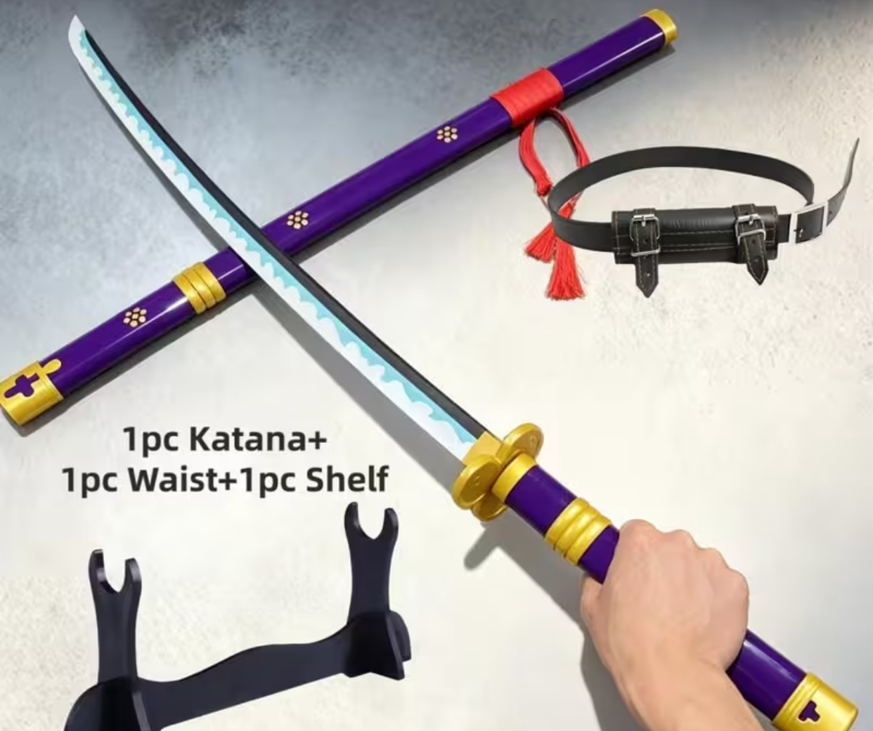 Roronoa Zoro Enma Katana Set (+Waist Strap & Stand)