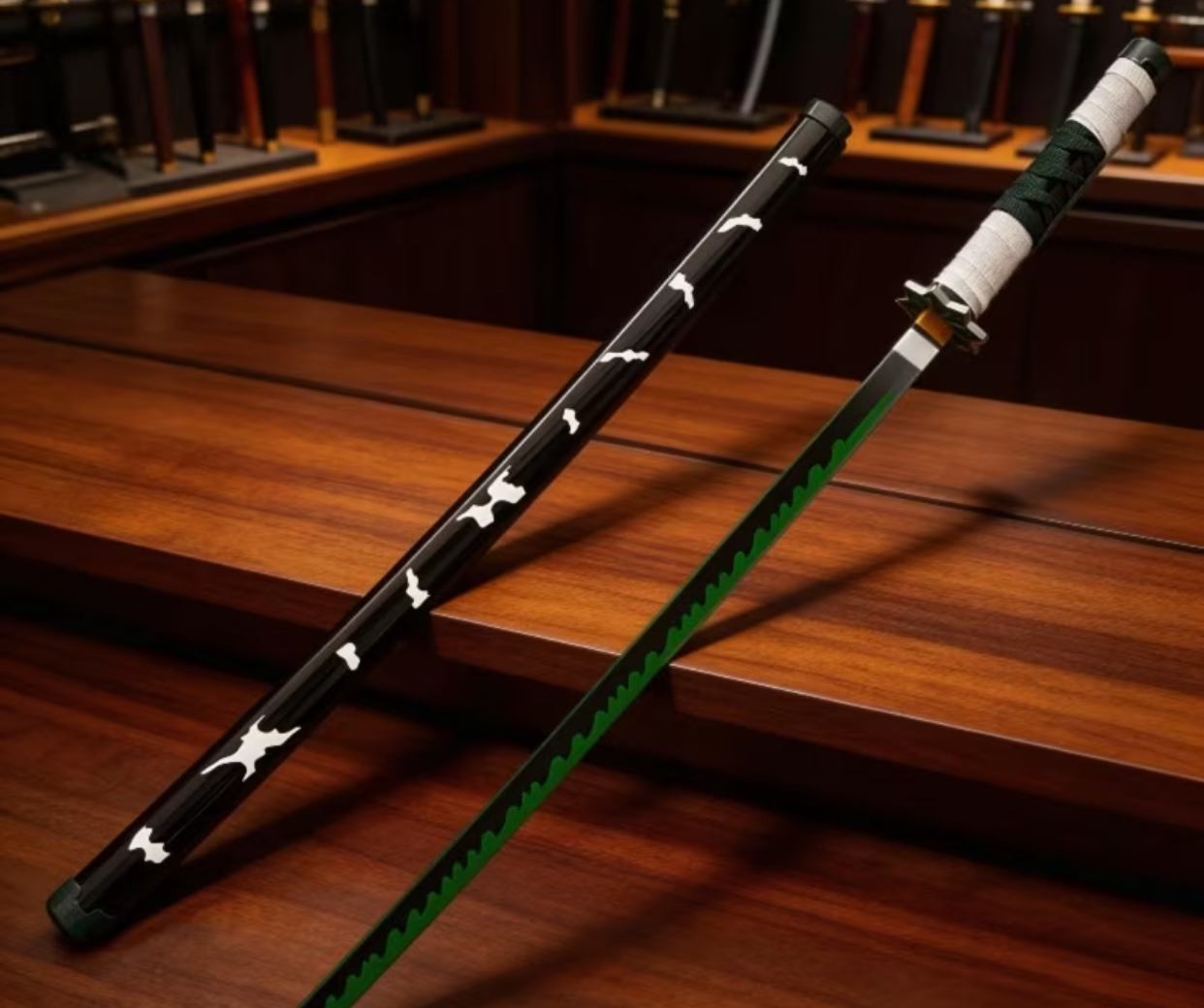 Serpent Trail Katana (Green Edge)